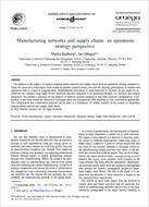مقاله ترجمه شده با عنوان شبکه های تولید و زنجیره های تامین:دیدگاه استراتژی عملیات به همراه اصل مقاله